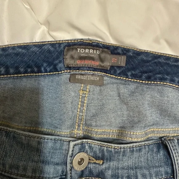 Torrid Light Blue Boyfriend Jeans - Picture 3 of 3